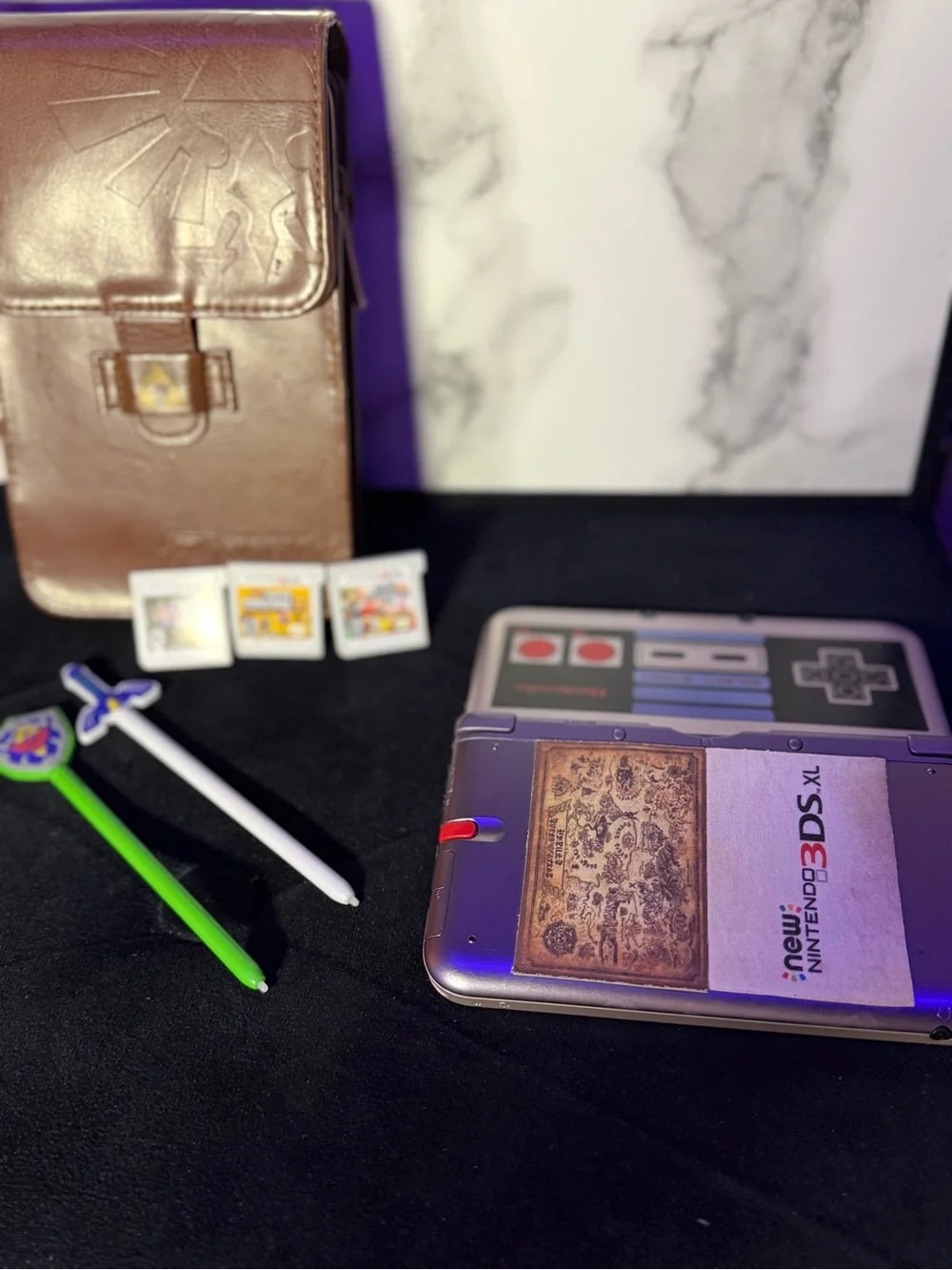 Nintendo Silver & Black NES-Style New 3DS XL Handheld Console